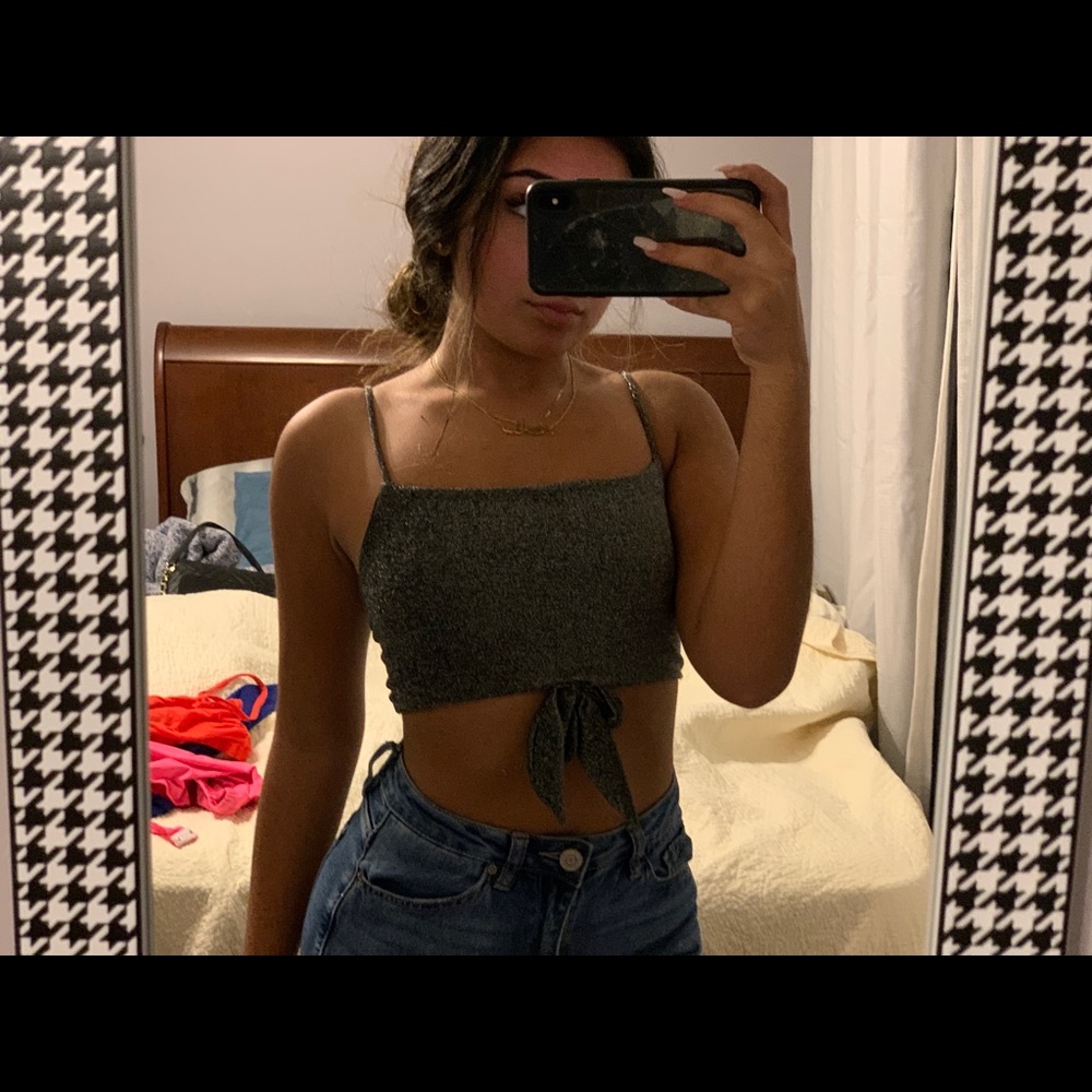 sparkly crop top